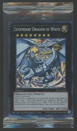 LEGENDARY DRAGON OF WHITE 2013-AE003 SEALED WORLD CHAMPIONSHIP PROMO YUGIOH - Image 1