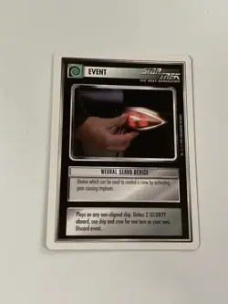 Star Trek CCG Event Neural Servo Device Uncommon Card - Image 1