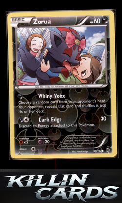 Reverse Holofoil Zorua (90) 90/162 Pokemon Common XY - BREAKthrough Card NM - Image 1