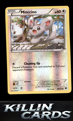 Reverse Holofoil Minccino (86) 86/124 Pokemon Common XY - Fates Collide Card NM - Image 1