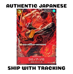 ONE PIECE TCG CARD JAPANESE AUTHENTIC OP01-025 Roronoa Zoro SR Alt Art Parallel - Image 1