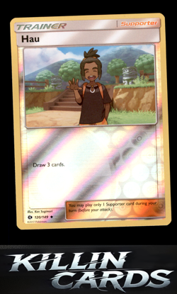 Reverse Holofoil Hau 120/149 Pokemon Uncommon SM Base Set Card NM - Image 1