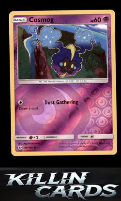 Reverse Holofoil Cosmog 64/149 Pokemon Common SM Base Set Card NM - Image 1