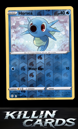 Reverse Holofoil Horsea 020/072 Pokemon Common Shining Fates Card NM - Image 1