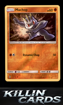 Reverse Holofoil Machop (63) 63/145 Pokemon Common SM - Guardians Rising Card NM - Image 1