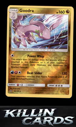 Reverse Holofoil Goodra 96/145 Pokemon Holo Rare SM - Guardians Rising Card NM - Image 1