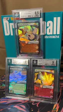 2003 Dragonball Z Score Graded Card Lot 3 Cards BGS 9 x2 & BGS 8.5 Babidi Saga - Image 1