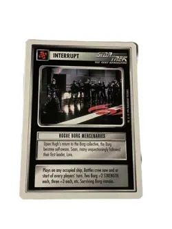 Star Trek CCG Interrupt Rogue Borg Mercenaries Common Card - Image 1