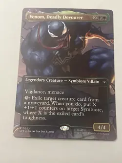 MTG Venom, Deadly Devourer (Borderless Foil) Marvel's Spider-Man 22 NM - Image 1
