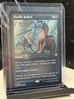 MtG Magic Deadly Rollick Foil Etched Rare CMM #507 Commander Masters x1 - Image 1