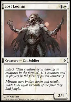 Lost Leonin - Medium Play MTG New Phyrexia - Image 1