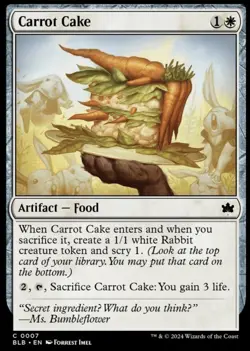 x1 Carrot Cake BLB Bloomburrow MTG 7 COMMON M/NM - Free Shipping - Image 1