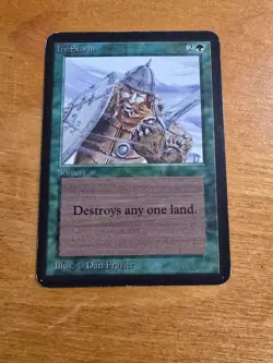 MTG Magic the Gathering Ice Storm Alpha LP - Image 1