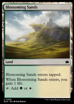 4x MTG Bloomburrow C Blossoming Sands #0396 4X - Free Shipping - Image 1