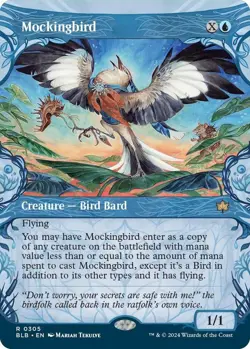 Mockingbird Showcase - BLB 0305 NM - MTG Magic - Image 1