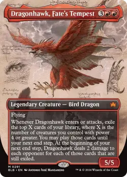 Dragonhawk, Fate's Tempest Borderless - BLB 0291 NM - MTG Magic - Image 1
