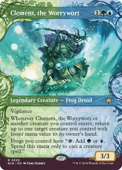 Clement, the Worrywort Showcase Foil - BLB 0329 NM - MTG Magic - Image 1
