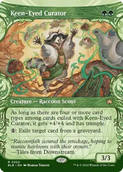 Keen-Eyed Curator Showcase - BLB 0322 NM - MTG Magic - Image 1