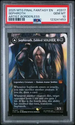 2025 MTG FINAL FANTASY: THROUGH THE AGES FOIL #0003 FIRION, SWORDMASTER PSA 10 - Image 1