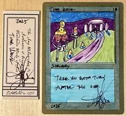 MTG Time Walk Altered Seattle World Championships Amy WEBER - Image 1