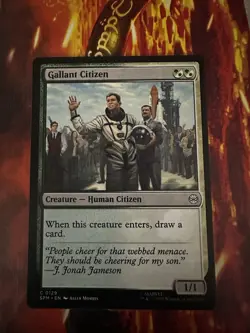 Gallant Citizen #129 Near Mint SPM Marvel's Spider-Man Magic MTG - Image 1