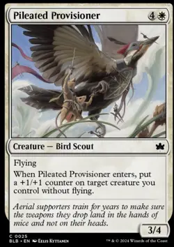 x1 Pileated Provisioner BLB Bloomburrow MTG 25 COMMON M/NM - Free Shipping - Image 1