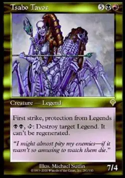 Tsabo Tavoc - Medium Play MTG Invasion - Image 1