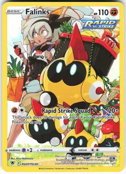 Falinks TG07/TG30 Pokemon SWSH10 Astral Radiance Trainer Gallery Holo Ultra Rare - Image 1