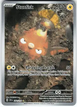 Stunfisk - 202/191 Pokemon SV08: Surging Sparks Holo Illustration Rare NM - Image 1