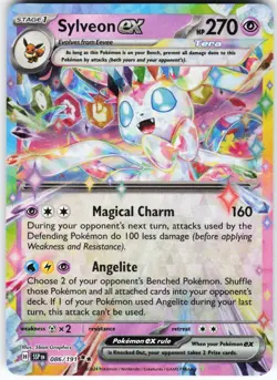 Sylveon ex 086/191 Pokemon SV08: Surging Sparks Holo Double Rare NM - Image 1