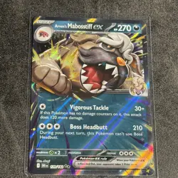 Arven's Mabosstiff Ex Double Rare Destined Rivals Pokemon TCG 139/182 - Image 1
