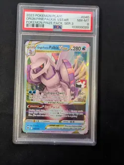 2023 Play! Pokemon Prize Pack Series 3 Palkia VSTAR 40 - PSA 8 (NM-MT) - Image 1