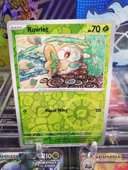Rowlet 013/197 Reverse Holo Common Pokemon TCG S&V Obsidian Flames - Image 1