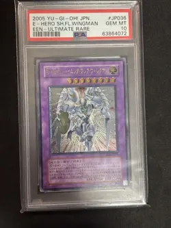 PSA 10 Shining Flare Wingman Ultimate Rare Yugioh JP GX Hero Card - Image 1