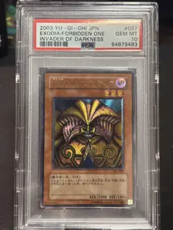 PSA 10 Exodia the Forbidden One Ultimate Rare Yugioh JP Vintage - Image 1