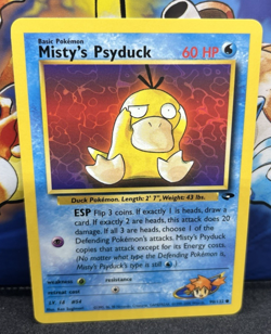 Misty’s Psyduck #90/132 Pokemon Card Gym Challenge-WOTC Vintage Card NM TCG F/S - Image 1