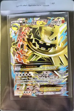Pokemon Steelix EX Steam Siege Holo Full Art Ultra Rare Card 109/114 NM - Image 1