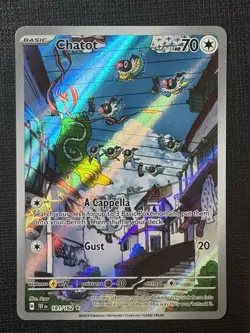 Pokemon TCG Chatot Card 181/162 IR SV05: Temporal Forces 2024 NM Condition - Image 1