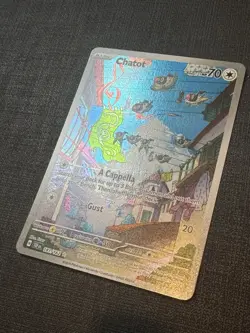 Pokemon TCG Chatot Card 181/162 IR SV05: Temporal Forces 2024 NM Condition - Image 2
