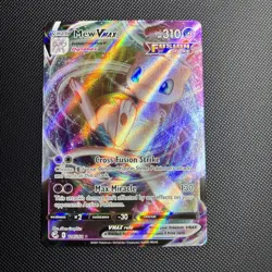 Pokemon TCG Mew VMAX 114/264 Ultra Rare Holo Card Near Mint Condition - Image 1