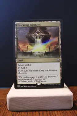 Cascading Cataracts Rare NM CMR: Dominaria United Land MTG Cards | ManaFam | - Image 1