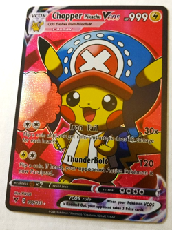 Chopper Pikachu Cosplay Pokemon Custom Fan Made Art Card - Image 1