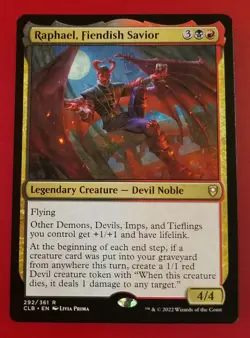 1x Raphael, Fiendish Savior | Battle for Baldur's Gate | MTG Magic Cards - Image 1
