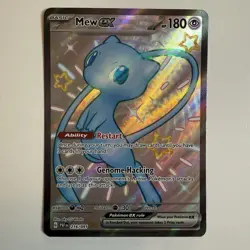 Mew EX 216/091 Shiny Ultra Rare Holo - Paldean Fates 2024 Pokemon TCG Card - NM - Image 1