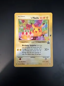 Birthday Pikachu Pokemon Trading Card #24 Celebrations Classic Collection - Image 1