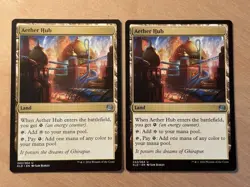 Magic the Gathering MTG 1x Aether Hub Kaladesh LP - Image 1