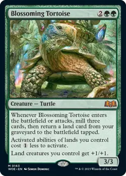 Wilds of Eldraine Blossoming Tortoise #163 - - Image 1