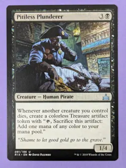 MTG Magic: Rivals of Ixalan: Pitiless Plunderer #081/196 Uncommon - NM - Image 1