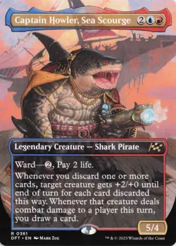 Captain Howler, Sea Scourge (Borderless), #361, Aetherdrift, R - NM - Image 1