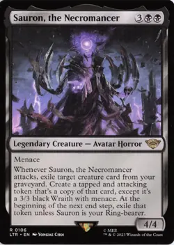 Sauron, the Necromancer, #106, LTR , Reg, R - NM - Image 1